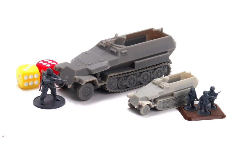 SD.KFZ. 251 C Half-track WW2 German APC - 3D Resin Printed 28mm / 20mm / 15mm Miniature Tabletop Wargaming Vehicle