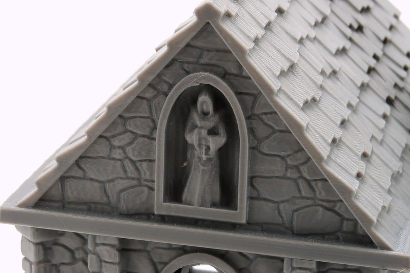 Ferisia Church - 3D Printed Terrain compatible with Tabletop Games like DND 5e, Frostgrave