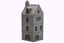 French Commercial Corner House T3 - Tabletop Wargaming WW2 Terrain | Miniature 3D Printed Model | Flames of War & Bolt Action