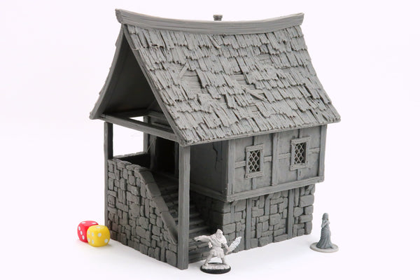 Medieval Townhouse Gorenstead - 28mm Scale - 3D Printed Terrain compatible with Tabletop Games like DND 5e, Frostgrave