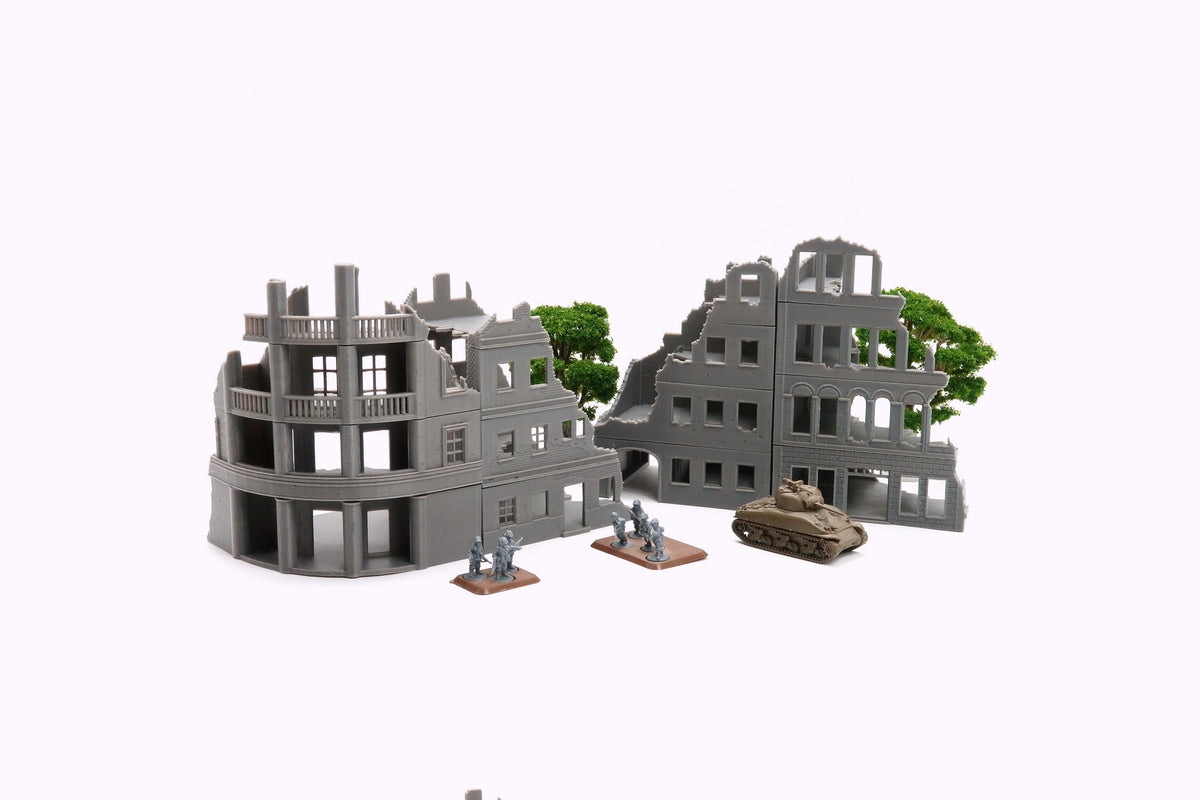 BERLIN GRAND IMMEUBLE 03 - 3D PRINTED Décor Wargame Terrain Bolt Action BERLIN GRAND IMMEUBLE 03 - 3D PRINTED Décor Wargame Terrain Bolt Action