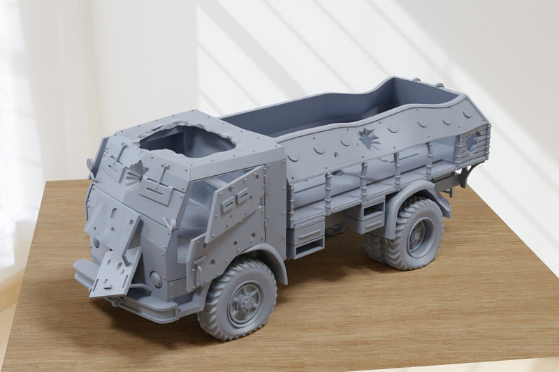 Destroyed FIAT 665NM Protetto - 3D Printed Miniature Wargaming Combat Vehicle - 28mm / 20mm / 15mm Scale