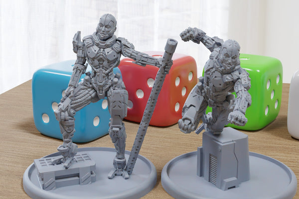 Artemis - 3D Printed Mini - Cyberpunk / Sci-Fi - Tabletop Miniature Wargaming - 28mm / 32mm Scale Minifigures