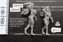 Sable Cursed Assassin Sexy Pin-Up - 3D Printed Minifigure for Fantasy Miniature Tabletop Games DND, Frostgrave 28mm / 32mm / 75mm
