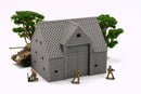 Normandy French Farm Barn - Tabletop Wargaming WW2 Terrain | Proxy 3D Printed Miniature for Bolt Action - Chain of Command - Flames of War