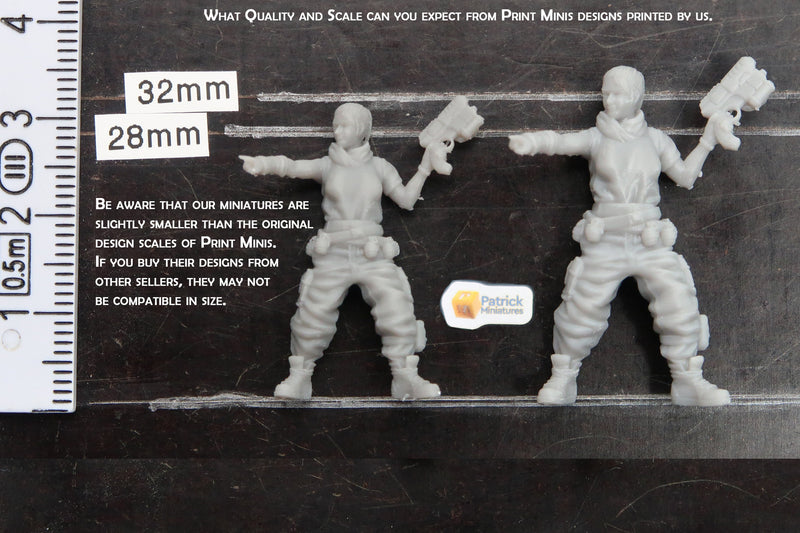 Simone Rat Griller - 3D Printed Proxy Minifigures for Sci-fi Miniature Tabletop Games like Stargrave and Five Parsecs from Home