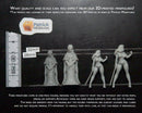 Cyberpunk Street Samuai - 3D Printed Proxy Minifigures for Sci-fi and Cyberpunk Miniature Tabletop Wargames