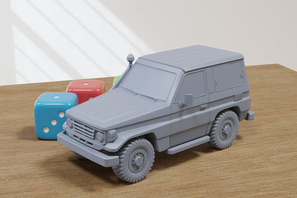 Multi Purpose SUV - 3D Printed - 28mm Scale - Miniature Wargaming Vehicle - Tabletop Wargames