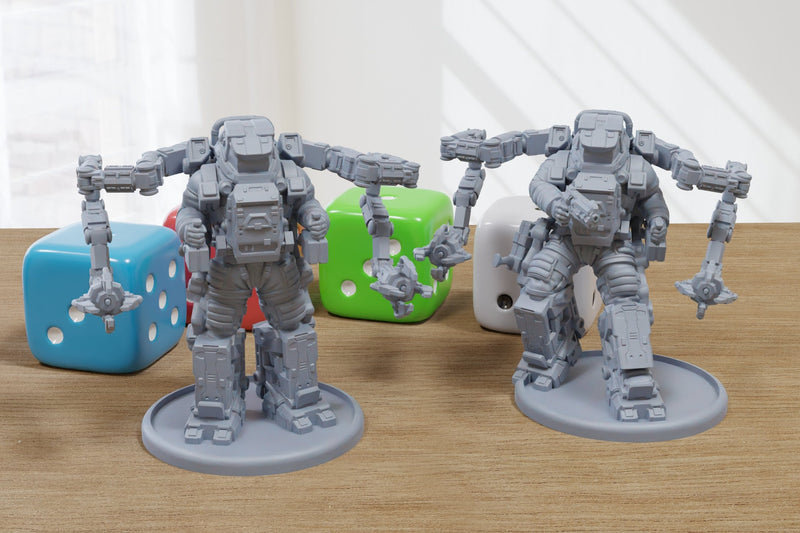 Colossus Platform - 3D Printed - Cyberpunk / Sci-Fi - Tabletop Miniature Wargaming - 28mm / 32mm Scale Minifigures