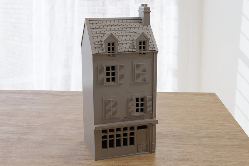 Normandy Corner Block - 3D Printed Tabletop Wargaming Terrain for Miniature Games
