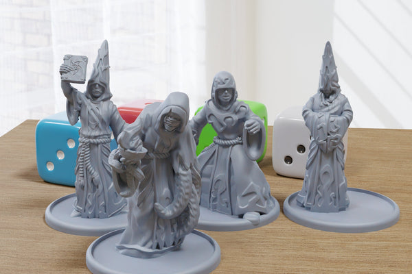 Cult Monks - Proxy Minifigures for Miniature Games like DnD, Baldurs Gate - 28mm / 32mm Scale
