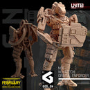 Nova Orbital Enforcer Squad - 3D Printed - Cyberpunk / Sci-Fi - Tabletop Miniature Wargaming - 28mm / 32mm Scale Minifigures