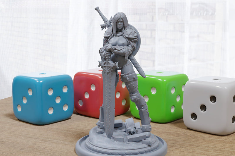 Gaedel Pin-Up - 3D Printed Minifigures for Fantasy Miniature Tabletop Games DND, Frostgrave 28mm / 32mm / 75mm