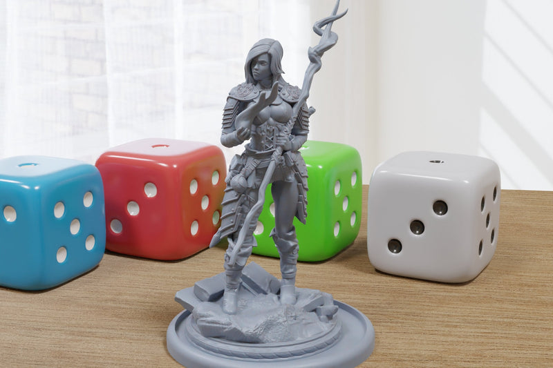 Shainor Sexy Pin-Up - 3D Printed Minifigures for Fantasy Miniature Tabletop Games DND, Frostgrave 28mm / 32mm / 75mm