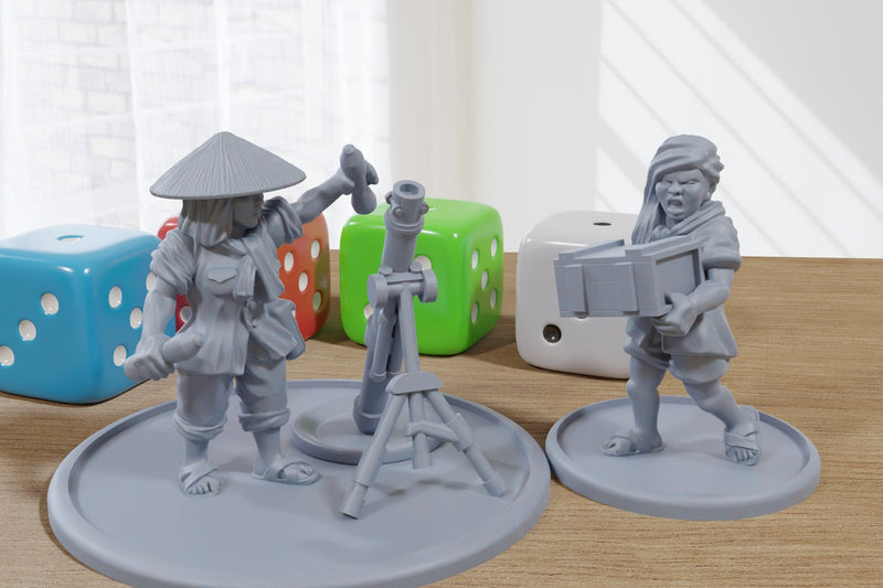 Vietcong Mortar Team - 28mm Miniature Wargaming - Proxy Minifigures compatible with Vietnam War era Tabletop Wargames