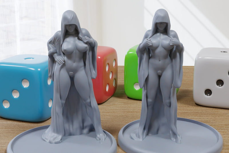 Seductive Cult Duo - 3D Printed Minifigures for Fantasy Miniature Tabletop Games DND, Frostgrave 28mm / 32mm / 75mm