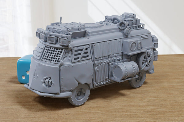 Survival Van - 3D Printed Vehicle for Miniature Tabletop Wargames TTRPG