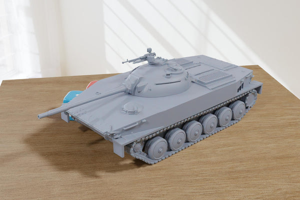 Type 63 Light Tank (WZ-211) - 3D Printed - 28mm Scale - Miniature Wargaming Vehicle - Tabletop Wargames