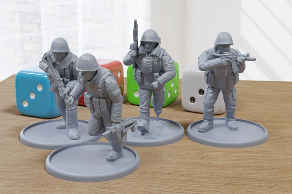 Russian Army in Combat Chechnya 1995 - 3D Printed Minifigures for Modern Tabletop Wargaming 28mm / 32mm Scale