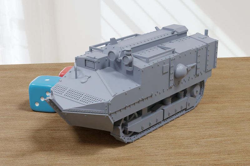 096 Schneider CA-1 (Spanish Civil War) Tank - 3D Printed Miniature Wargaming Combat Vehicle - 28mm / 20mm / 15mm Scale