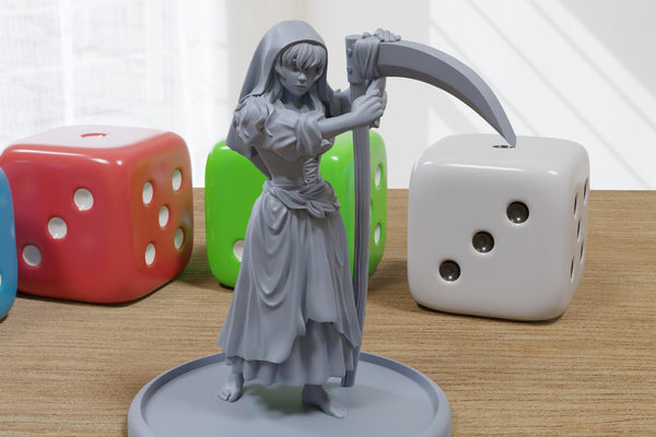 Aria Maiden Sexy Pinup 3D Printed Minifigures for Fantasy Miniature Tabletop Games DND, Frostgrave 28mm / 32mm