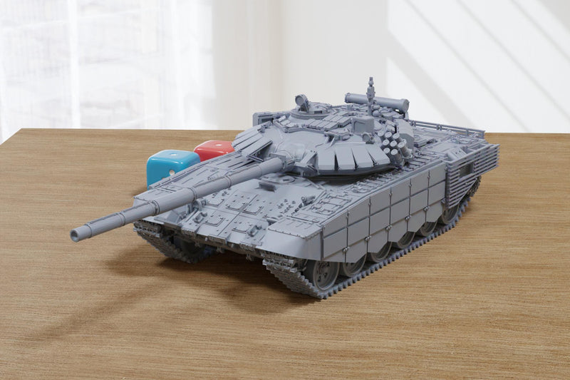 T-72B3 Obr 2016 Soviet Main Battle Tank - 3D Printed Miniature Tabletop Wargaming Combat Vehicle 28mm / 15mm Scale