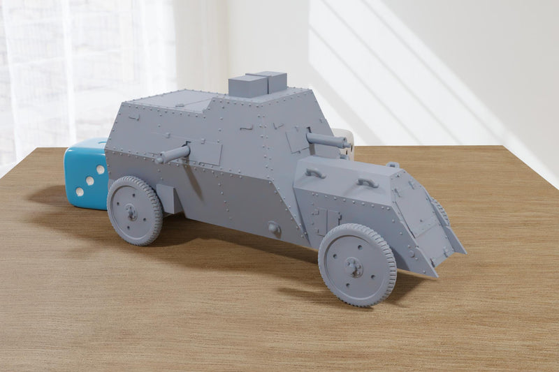 Russo Balt C Armored car - 3D Printed Miniature Wargaming Combat Vehicle - 28mm / 20mm / 15mm Scale