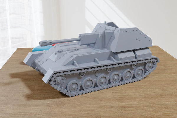 SU76M Soviet Self Propelled Gun - 3D Printed Miniature Wargaming Combat Vehicle - 28mm / 20mm / 15mm Scale