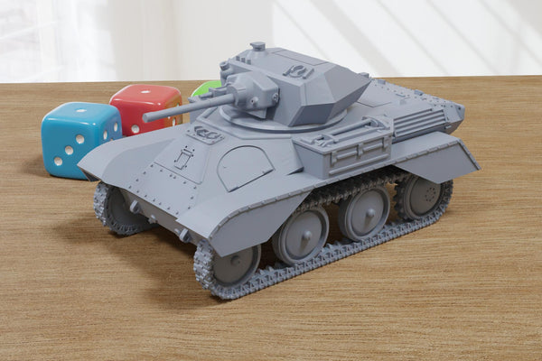 Light tank MK-VIII (A25) - 3D Printed Miniature Wargaming Combat Vehicle - 28mm / 20mm / 15mm Scale