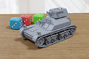 Vickers Light Tank Mark II - 3D Printed Miniature Wargaming Combat Vehicle - 28mm / 20mm / 15mm Scale