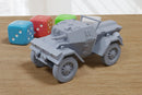 Autoblindata Lince Ansaldo Lancia Armored Car - 3D Printed Miniature Wargaming Combat Vehicle - 28mm / 20mm / 15mm Scale