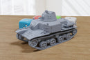 Tankette Type 92 Jyu-Sokosha (late) Tank - 3D Printed Miniature Wargaming Combat Vehicle - 28mm / 20mm / 15mm Scale