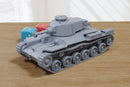 Type 97 Shinhoto Chi-Ha 120mm Medium Tank - 3D Printed Miniature Wargaming Combat Vehicle - 28mm / 20mm / 15mm Scale