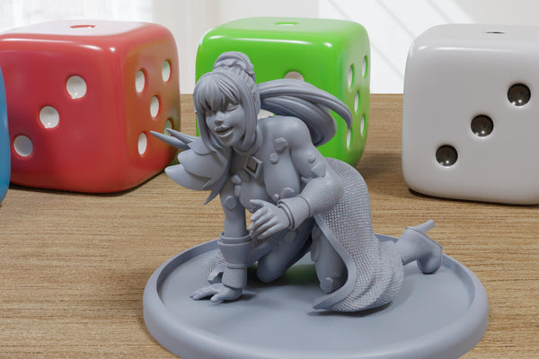 Myra Maiden Sexy Pinup 3D Printed Minifigures for Fantasy Miniature Tabletop Games DND, Frostgrave 28mm / 32mm