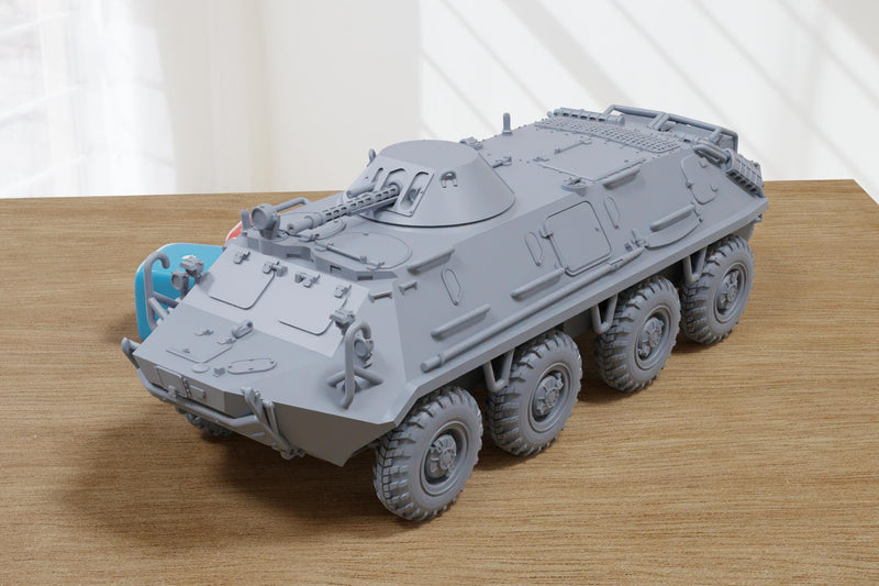 BTR-60PB Soviet APC - 3D Printed Miniature Tabletop Wargaming Combat Vehicle 28mm / 15mm Scale