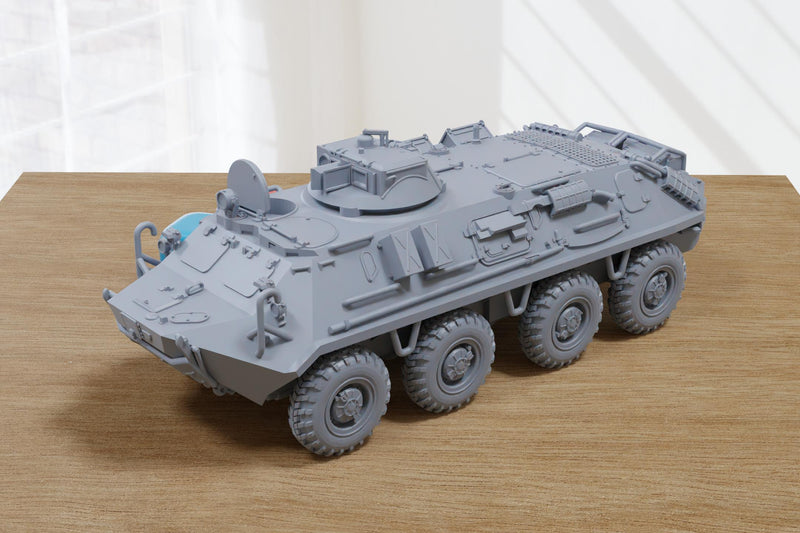 BTR-60 1V18 Soviet APC - 3D Printed Miniature Tabletop Wargaming Combat Vehicle 28mm / 15mm Scale