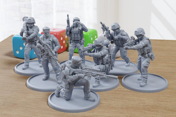 French Army Spec - 3D Printed Miniature Wargames Minifigures - 28mm / 32mm Scale