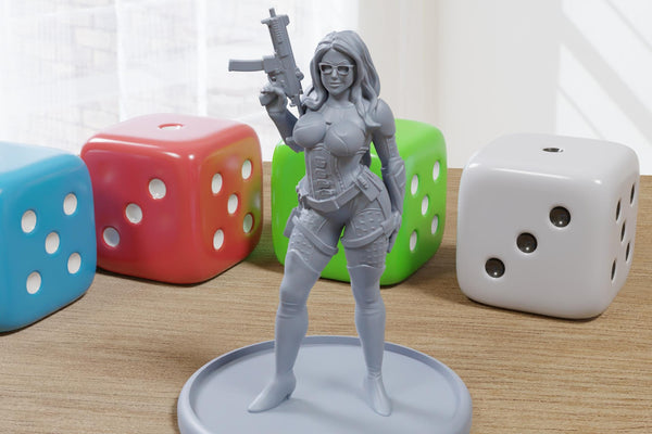 The Marquise Sexy Pinup - 3D Printed Minifigures for Fantasy Miniature Tabletop Games DND, Frostgrave 28mm / 32mm / 75mm