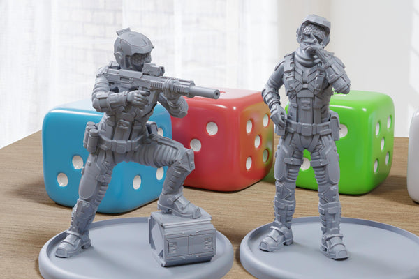 Seth Neuro Fury - 3D Printed Mini - Cyberpunk / Sci-Fi - Tabletop Miniature Wargaming - 28mm / 32mm Scale Minifigures