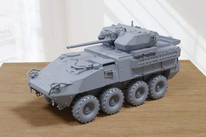 M1196 Stryker Dragoon IPV - 3D Printed - 28mm Scale - Miniature Wargaming Vehicle - Tabletop Wargames