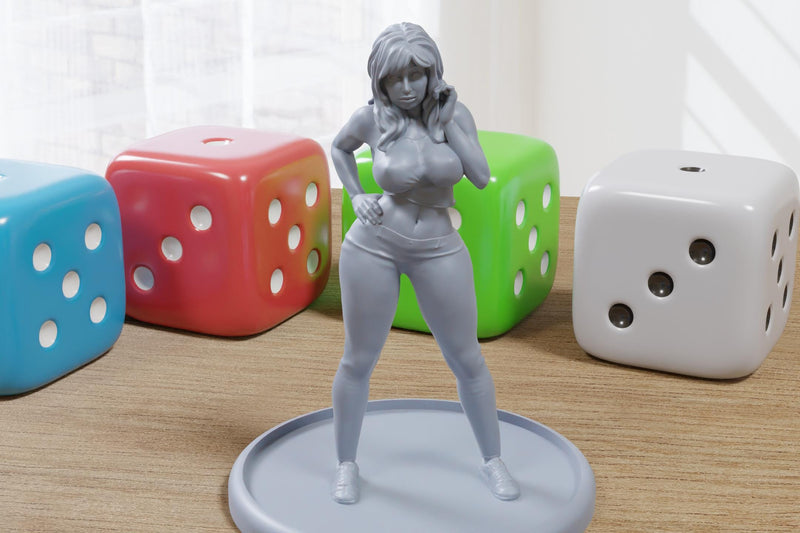 Druuna Mandragore Sexy Pinup - 3D Printed Minifigures for Fantasy Miniature Tabletop Games DND, Frostgrave 28mm / 32mm / 75mm