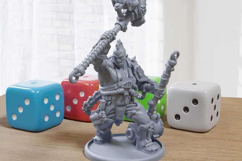 Ivar Bonecrusher - 3D Printed Proxy Minifigure for Sci-fi Miniature Tabletop Games like Stargrave and Five Parsecs from Home