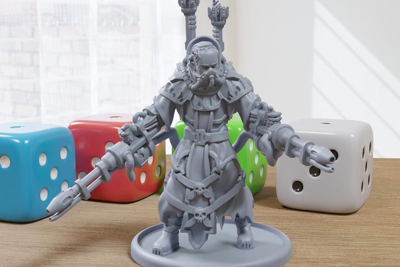 Etheum Mage - 3D Printed Proxy Minifigure for Sci-fi Miniature Tabletop Games like Stargrave and Five Parsecs from Home