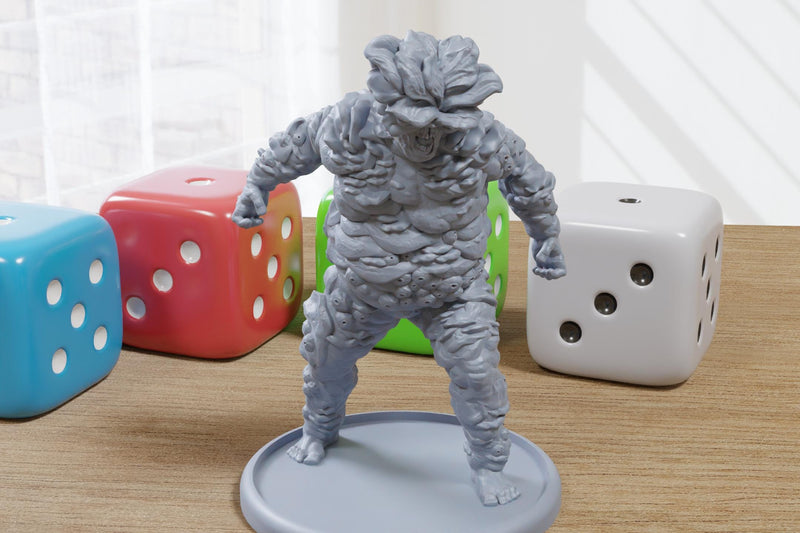 Fatty Fungus Zombie - 3D Printed Minifigure for Zombie Post Apocalyptic Miniature Tabletop Games TTRPG