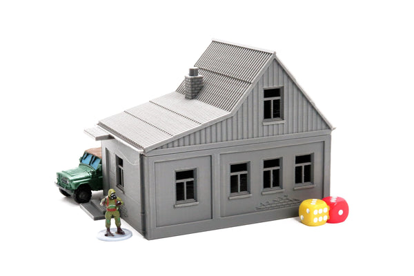 Ukrainian Suburban House USH_04 - 3D Printed Miniature Wargaming Terrains - Ideal for Zona Alfa and Modern Combat