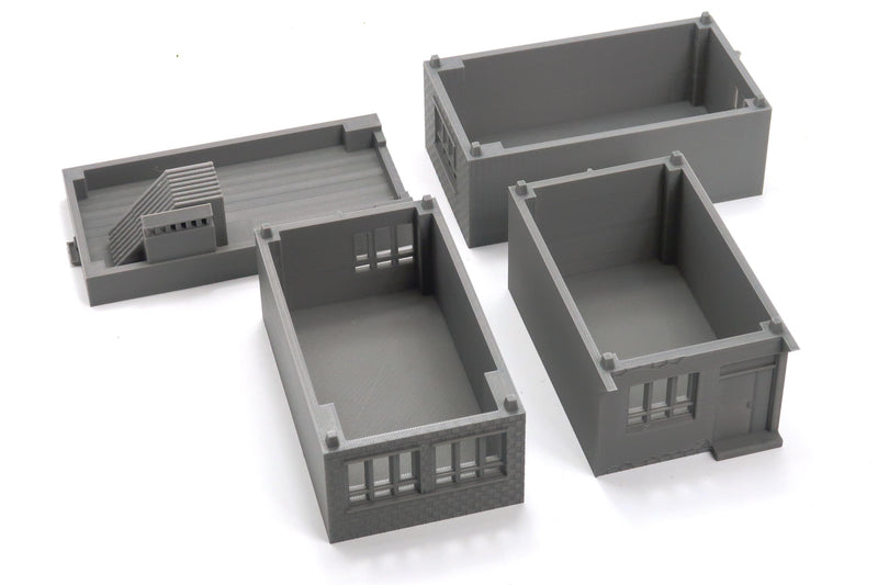 Modern Middle East Urban Buildings - 3D Printed Miniature Wargaming Terrain in Various Scales