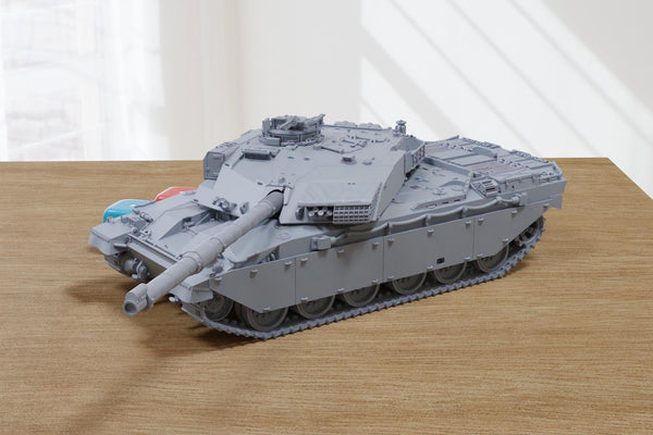 Challenger I - British Army Main Battle Tank - 3D Printed Miniature Tabletop Wargaming Combat Vehicle 28mm / 15mm Scale