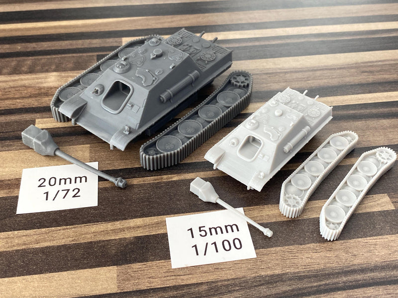 Jagdpanzer - WW2 German Tank - 3D Resin Printed 28mm / 20mm / 15mm Miniature Tabletop Wargaming Vehicle