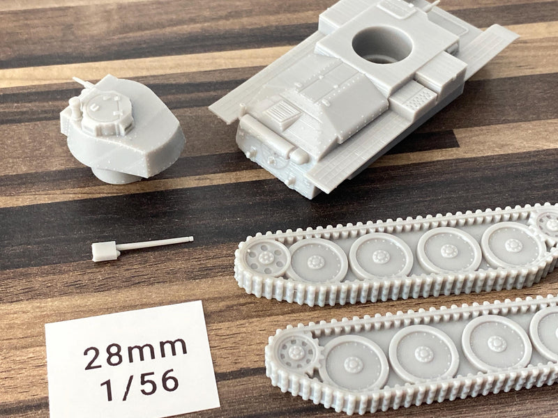 PZ.KPFW 38T - WW2 German Tank - 3D Resin Printed 28mm / 20mm / 15mm Miniature Tabletop Wargaming Vehicle