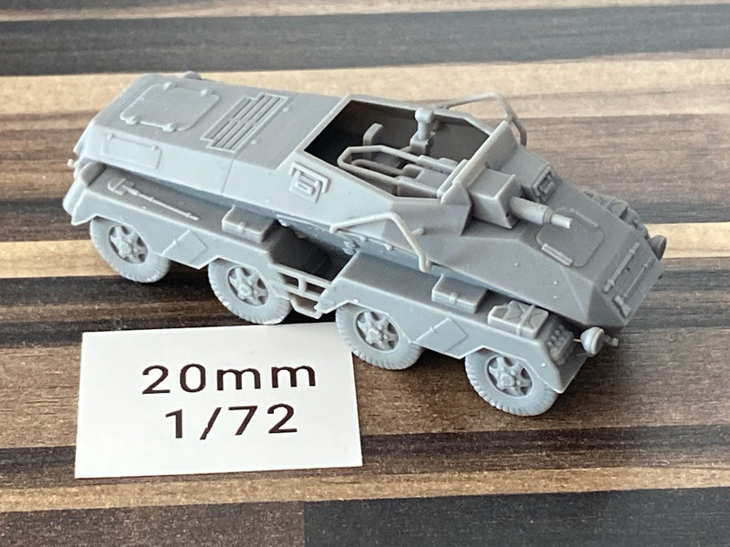 SD.KFZ 233 German WW2 heavy armoured reconnaissance vehicle - 3D Resin Printed 28mm / 20mm / 15mm Miniature Tabletop Wargaming Vehicle